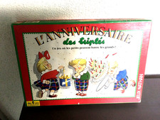 Jeu Vintage - L'anniversaire des triplés -Nathan 1991 - Très bon état comme neuf