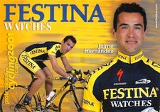 Cyclisme 2001 " Jaime Hernandez " équipe Festina