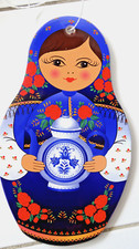 Cadre Matriochka émaux dessin