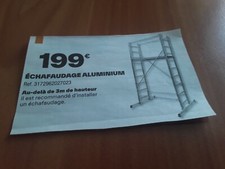 échafaudage aluminium 3 m.