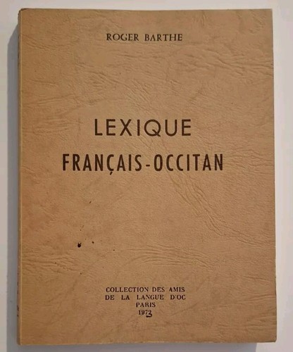 Lexique français occitan - français-occitan,
