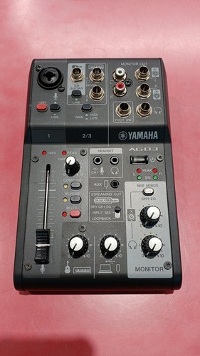 Yamaha ag03mk2 channel - 3‐channel, usb