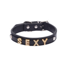 Collier PLEASE DADDY Cuir PU - Cadeau BDSM DIY Personnalisé
