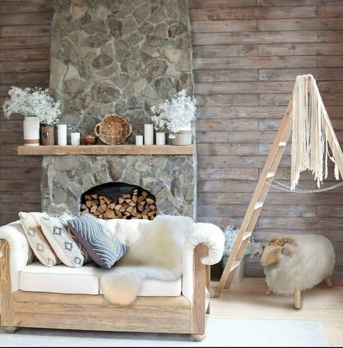 Peau mouton blanc nature - mouton,