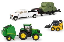 ERTL - Coffret JOHN DEERE avec tracteur 7230R et sa presse à balle ronde 569,...