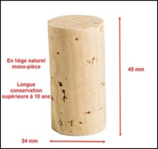 Bouchons en liège naturel