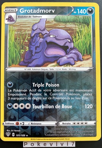 Carte pokemon grotadmorv - pokemon,