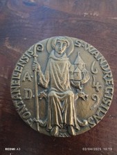 Superbe Medaille En Bronze Style Medieval