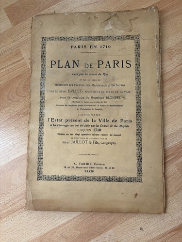 Plan paris 1710 - en, taride