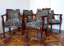4 fauteuils gondole e acajou - époque Consulat - Jacob Frères