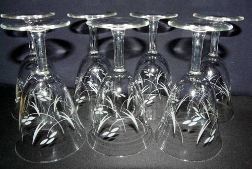 Verres pieds en cristal - 7,