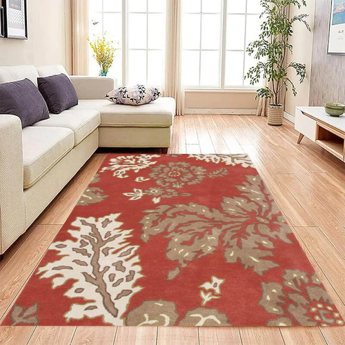 Tapis floral touffeté la - tapis,
