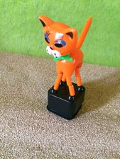 ANCIEN JOUET ARTICULE WAKOUWA CHAT Vintage marionnette push