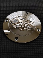 Cache trappe bouchon réservoir Harley Davidson chrome Pièce Custom  Accessoire
