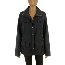 Veste Manteau Femme TOMMY HILFIGER DENIM Bleu Marine 100% Coton Taille S