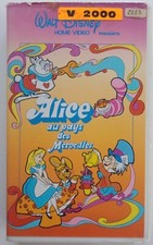 Cassette V2000 Alice au Pays des Merveilles / Disney Première Édition Française