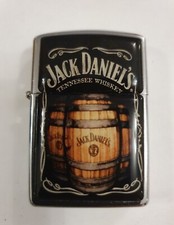 Briquet rétro "Jack Daniels" la marque légendaire de whisky 100% métal à essence