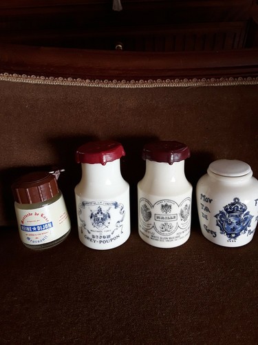 Lot pots moutarde de - 4,