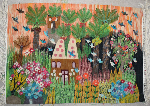 Tapisserie tissée à la main