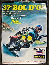 Affiche originale Bol d' OR 1973 no 24h du mans Moto gp