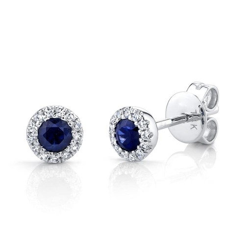 14k blanc saphir bleu - 14k,
