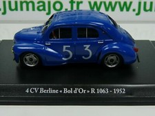 4CV103 Voiture 1/43 Eligor RENAULT 4 CV : 4 CV Berline Type R 1063 Bol d'Or 1952