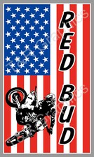 Motocross Sticker Decal Red