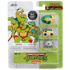 Jada Nano 31790 les Tortues Ninja Turtles-3 Pièce Set-Blimp / Van / Technodrome