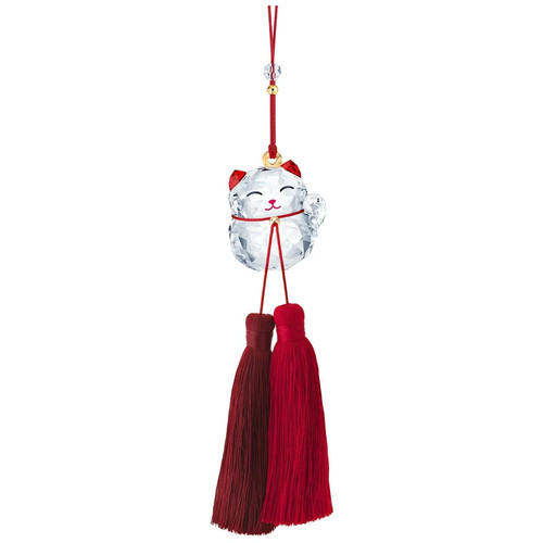 Swarovski crystal lucky cat - lucky,
