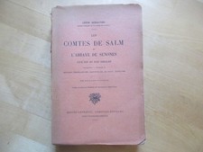 LORRAINE LES COMTES DE SALM & ABBAYE DE SENONES 1921 SCHAUDEL E.O BADONVILLER