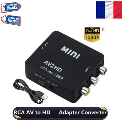 Adaptateur convertisseur rca - convertisseur,