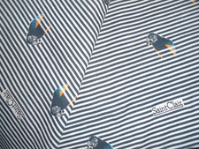 coupon jersey dominantes bleu et blanc 130x145cm