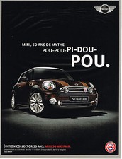 PUBLICITE ADVERTISING 015  2009  AUSTIN MINI MAYFAIR   collector 50 ans