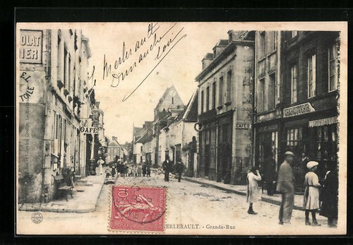 Cpa merlerault grande rue - cpa, le