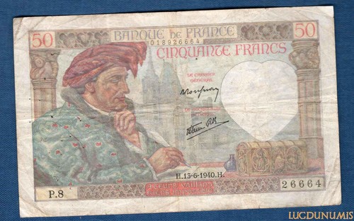 Francs jacques coeur - jacques, type