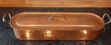 Grande poissonnière en cuivre