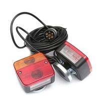 2 Feux Arrière Magnetiques 12V E11 approuvé Kit D'Eclairage 4 Fonctions Remorque