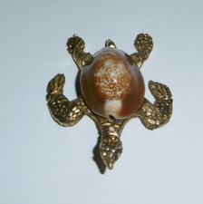 PEITE TORTUE EN METAL DORE
