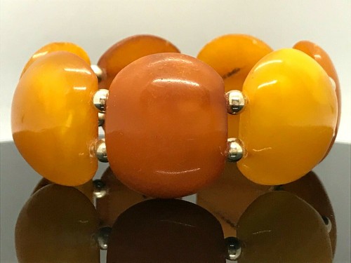 Ancien bracelet ambre vintage - ancien,