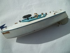 Bateau JEP ruban bleu n°1 completFONCTIONNE PARFAITEMENTavec,clé et drapeau