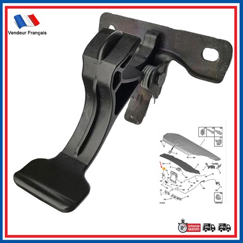 Loquet ouverture capot pour - capot,