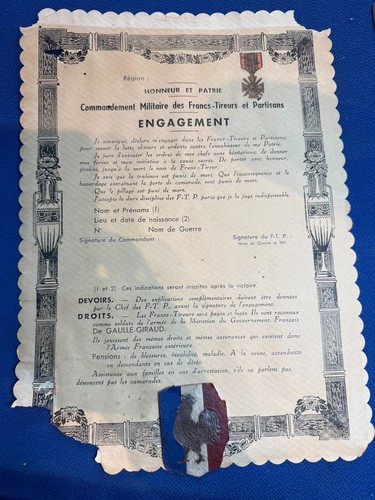Diplôme contrat francs - diplôme,
