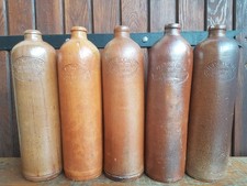 Lot ancienne bouteille en grès Allemande WW1 H. C. Konig Steinhager Brennerei