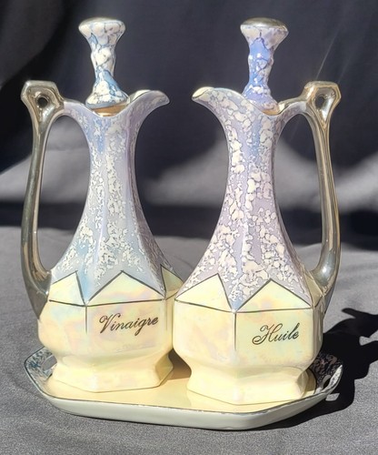 Duo huilier vinaigrier ancien - duo,