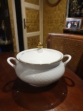 Soupière Porcelaine Seltmann Weiden Bavaria Annabelle Blanche À Liseré Doré