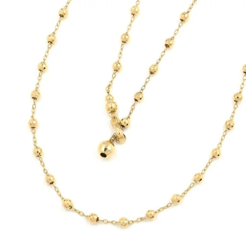 Collier chaîne jaune 18k - collier,