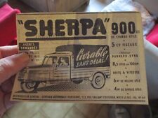 Ancienne Publicité de Presse Ancien Camion Triporteur SHERPA 900 KG CU