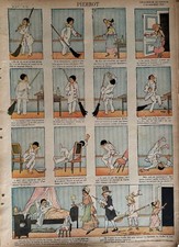 IMAGERIE QUANTIN SERIE N° 3  PIERROT DESSIN DE FIRMIN BOUISSET