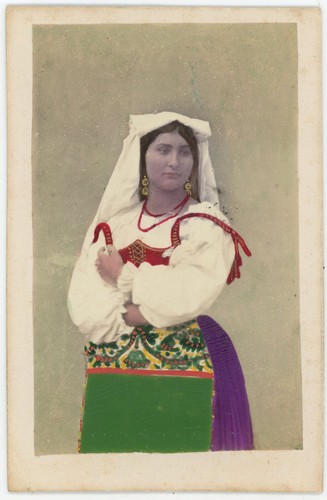 Cdv rehaussée circa 1865 - rehaussée,