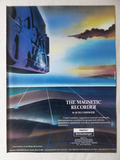 10/1984 PUB ENERTEC SCHLUMBERGER MAGNETIC RECORDER ORIGINAL AD